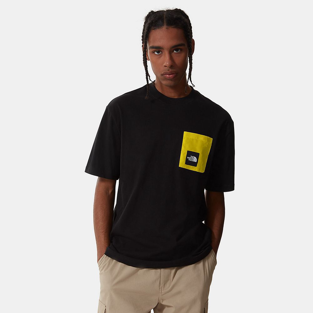 The North Face T-Shirts Mens Australia - The North Face Search & Rescue Pocket Black Mountain (FDP-7